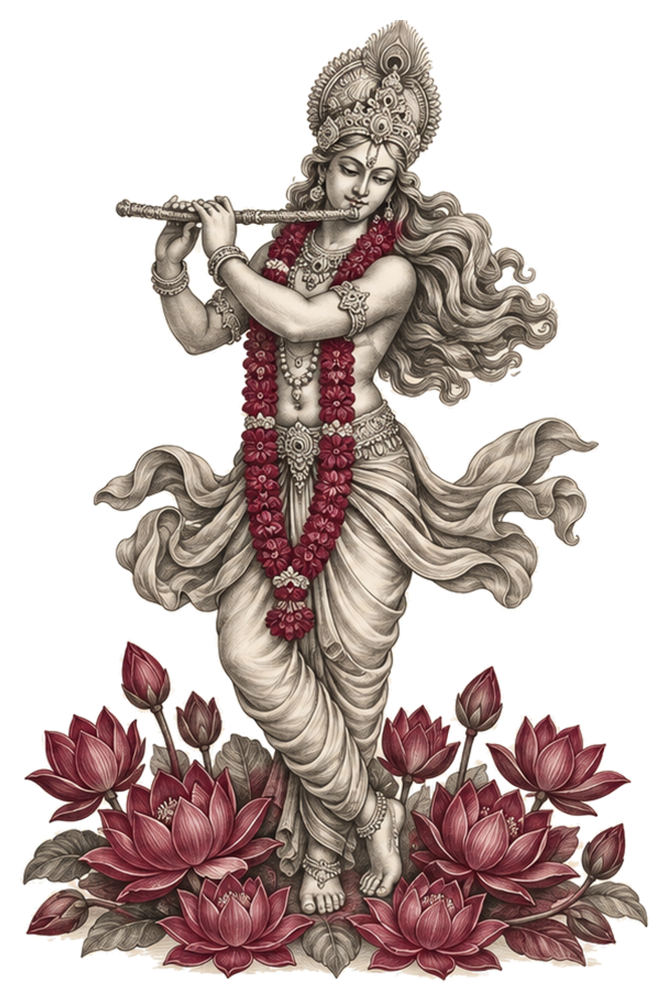 Krishna Kumari Flowers’ official emblem